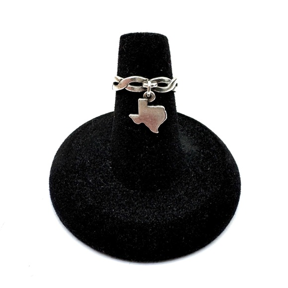 James Avery Jewelry - Vintage James Avery Sterling Silver Texas Charm Ring Braided Band Size 4 1/2
